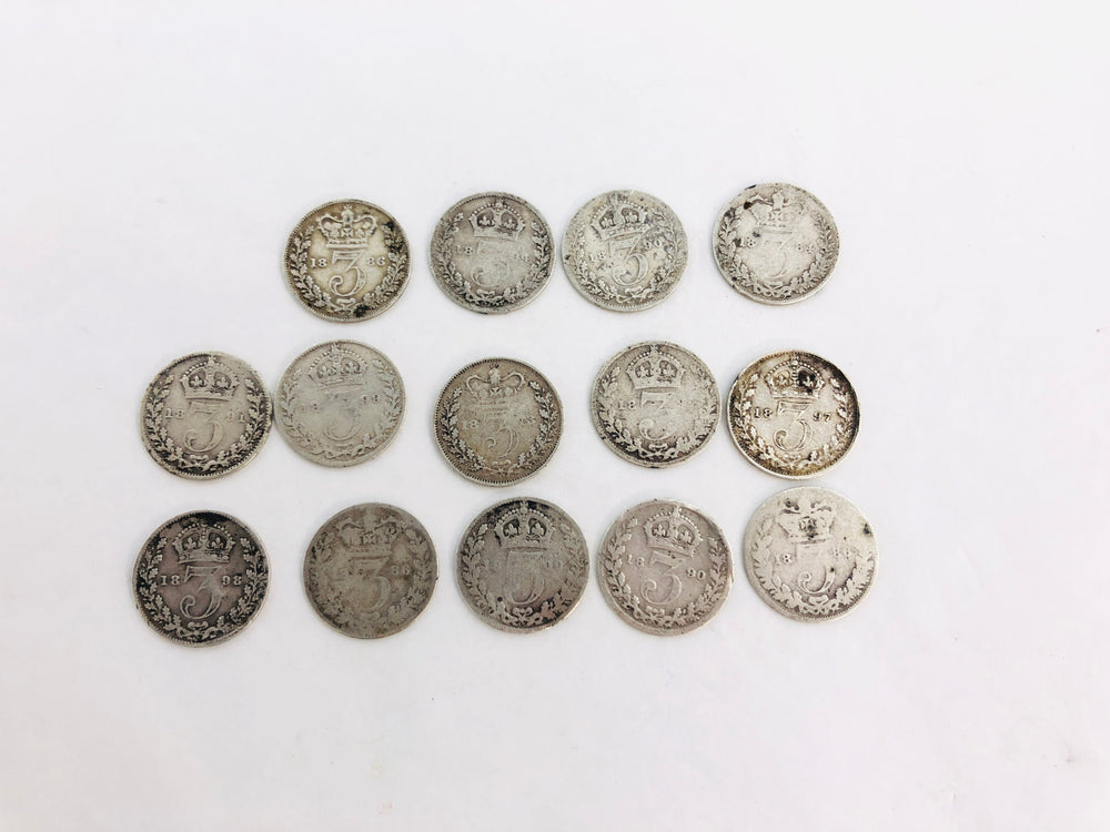 British Threepence - 1880s- 1890s (21725)