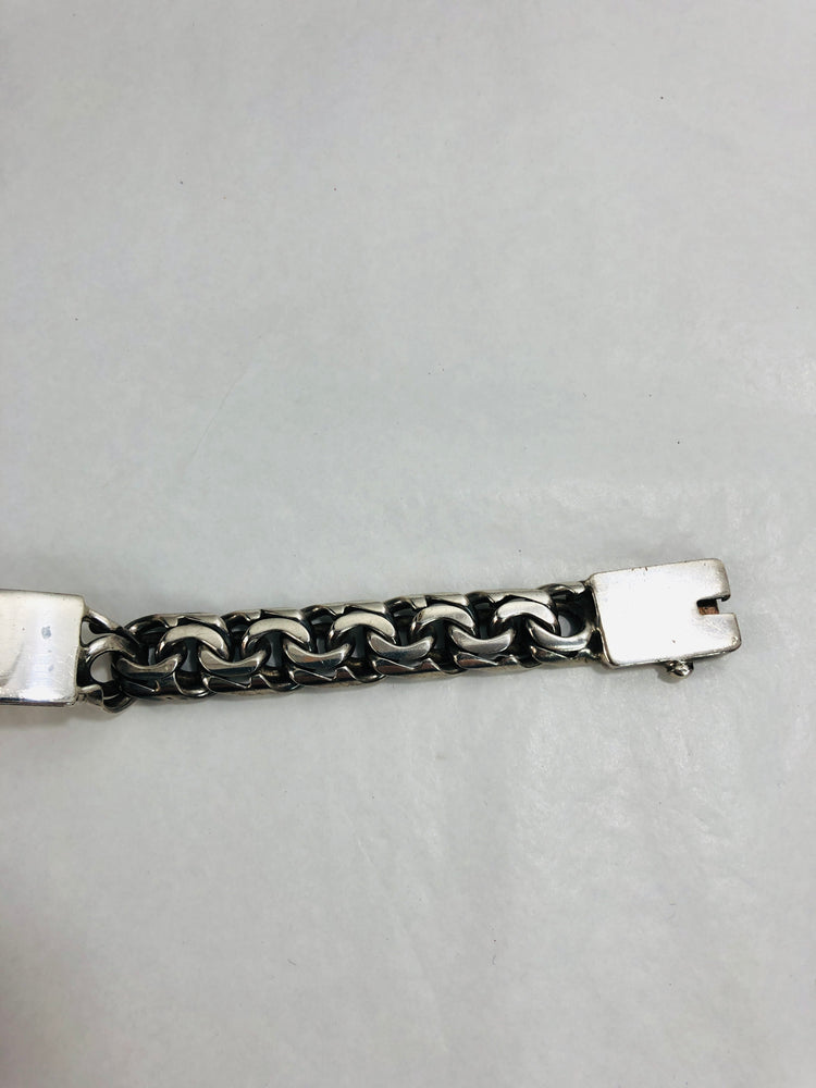 
                  
                    Heavy Silver Bracelet - Mens (20728)
                  
                