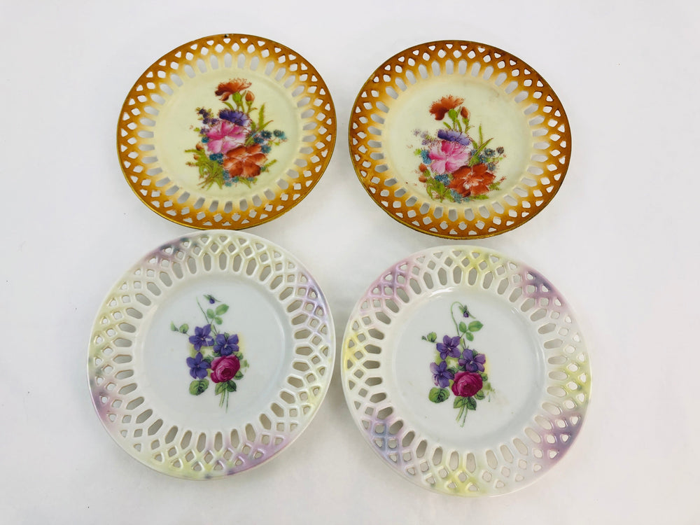 Porcelain Pierced Rim Plate  