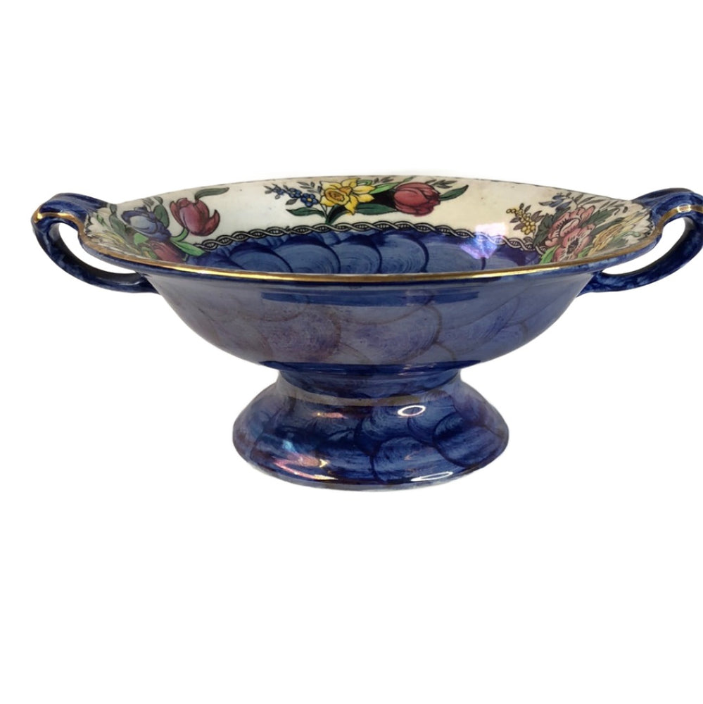 
                  
                    Vintage Maling Footed Bowl ( 17276)
                  
                