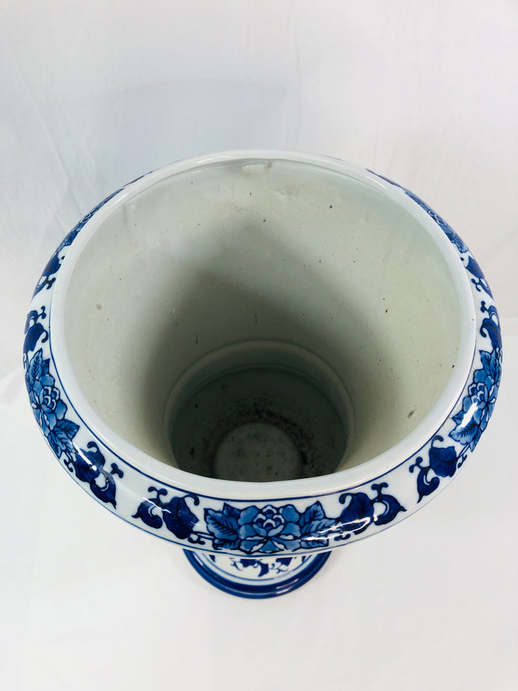 
                  
                    Blue & White Ceramic Plant Urn (21786)
                  
                