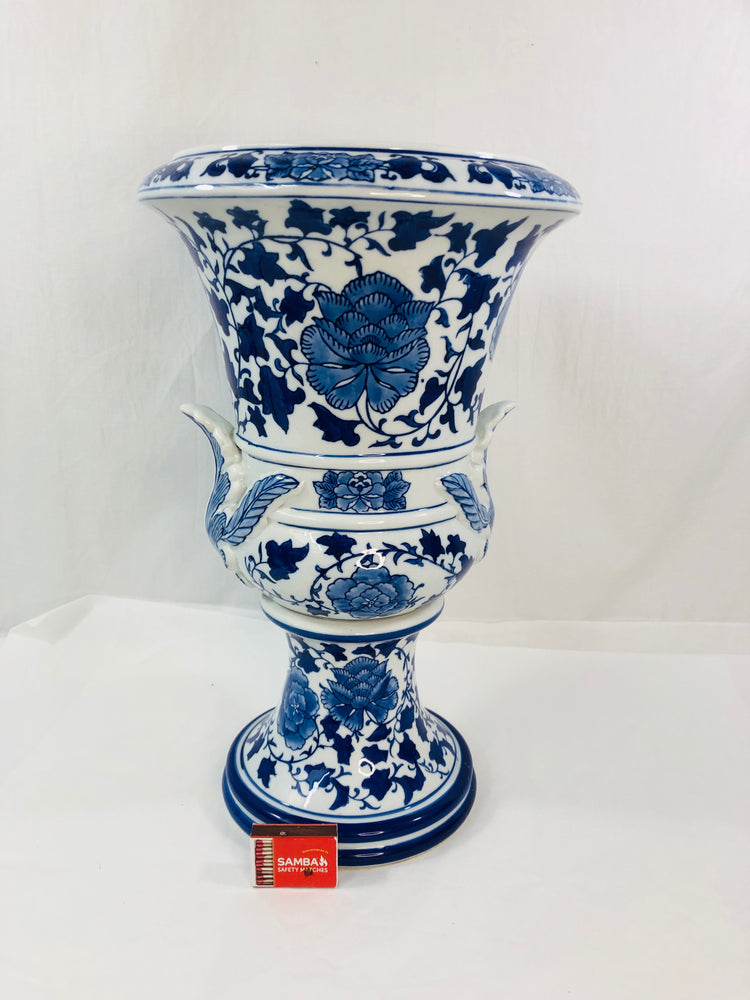 
                  
                    Blue & White Ceramic Plant Urn (21786)
                  
                