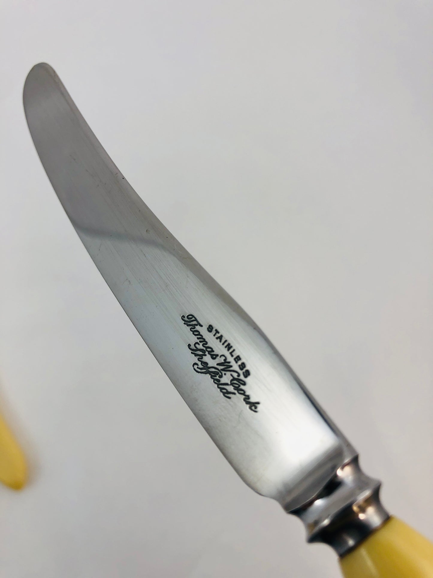 
                  
                    Thomas W. Cork & Son - Bone Handle Butter Knives - Sheffield  (21312)
                  
                