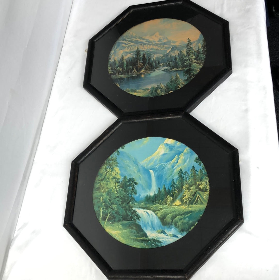 
                  
                    Vintage Octagonal Framed Mountain Scenes (16752)
                  
                