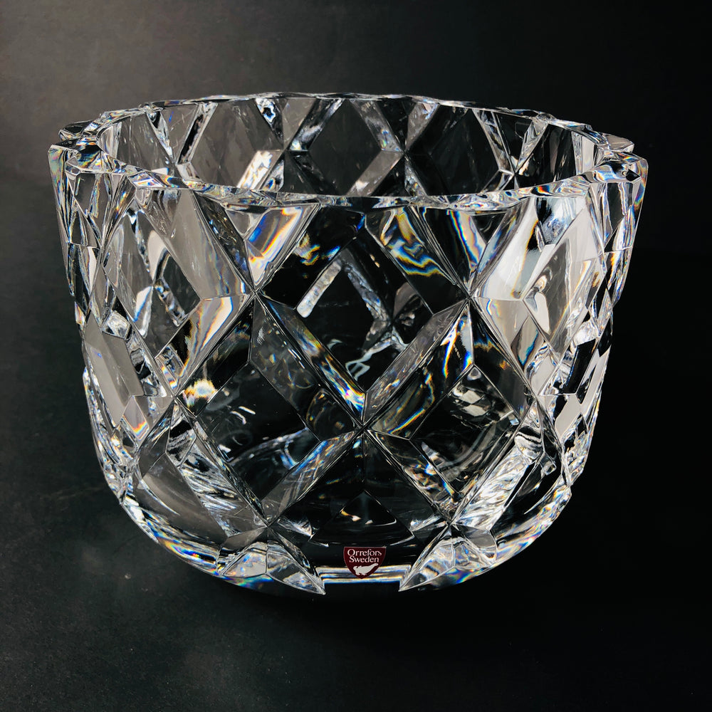 Vintage Orrefors Sofiero Cut Crystal Bowl (16600)