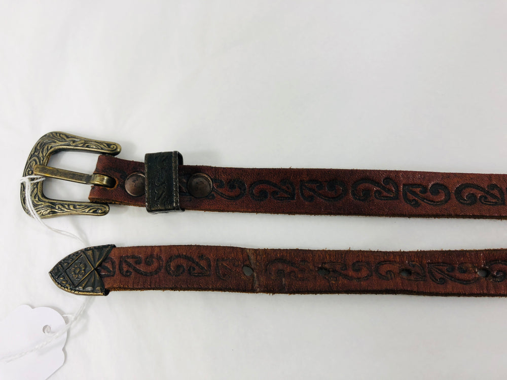 
                  
                    Small Leather Belt with Maori Design (21680)
                  
                