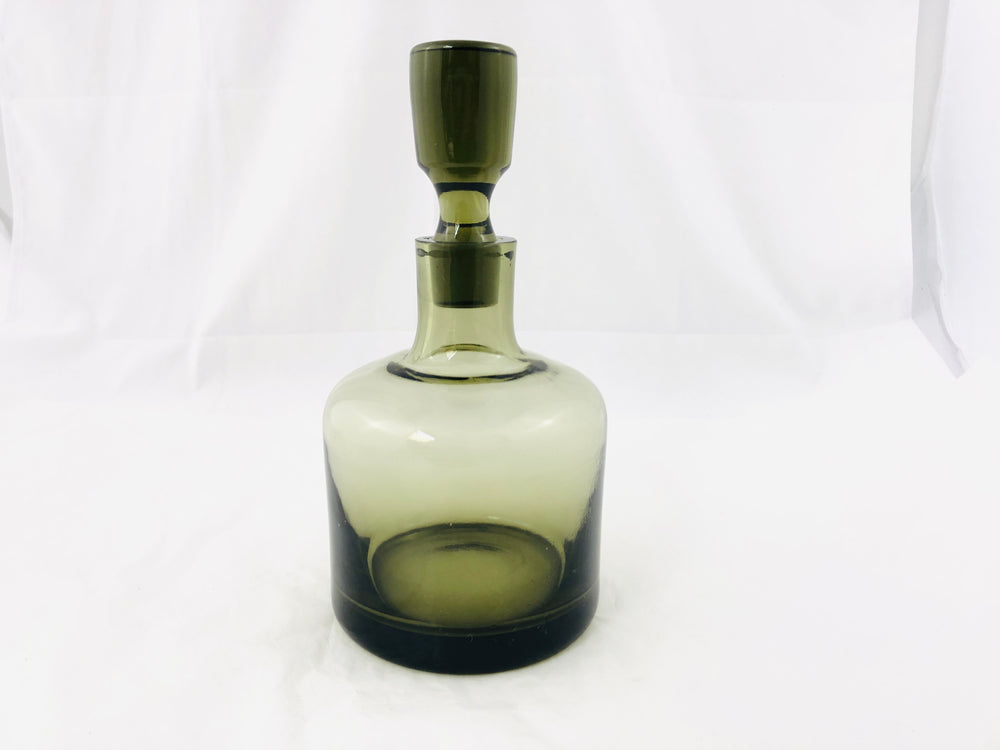 Vintage Smoky Green Decanter (21553)