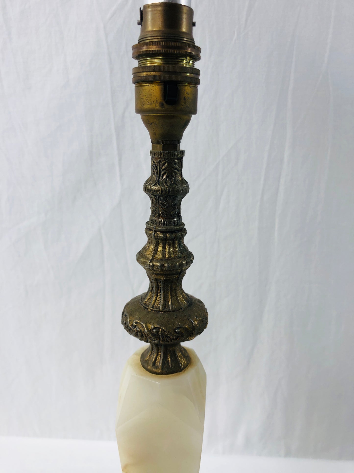 
                  
                    Large Vintage Brass and Onyx Table Lamp (20555)
                  
                