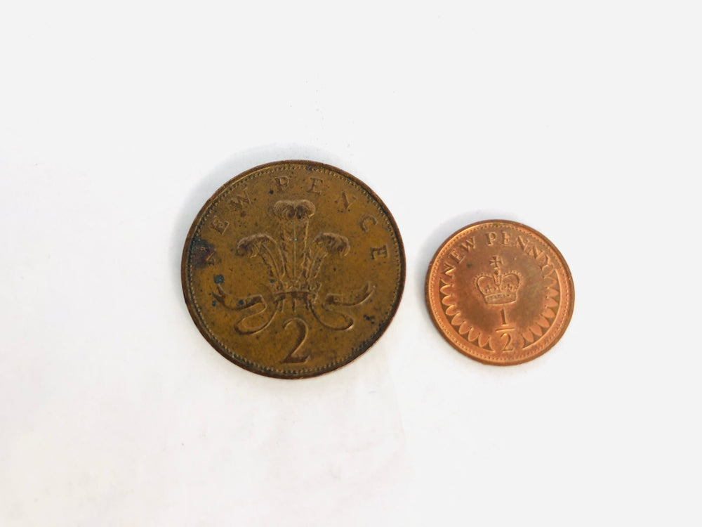 1971 New 2 Pence & New Penny - Change to Decimal Coins (21736)