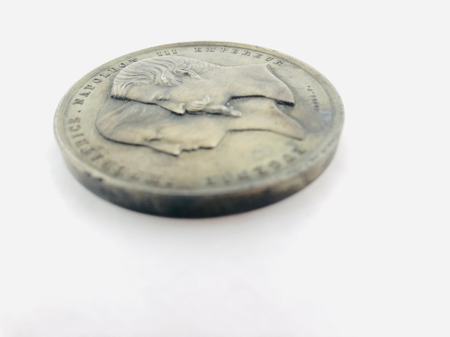 
                  
                    France Medal Napoleon III & his Wife Imperatrice Eugene Industrial Palace  (21705)
                  
                