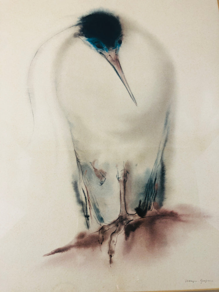
                  
                    Klaus Meyer Gasters - "Capped Heron" Signed Lithograph (20631)
                  
                