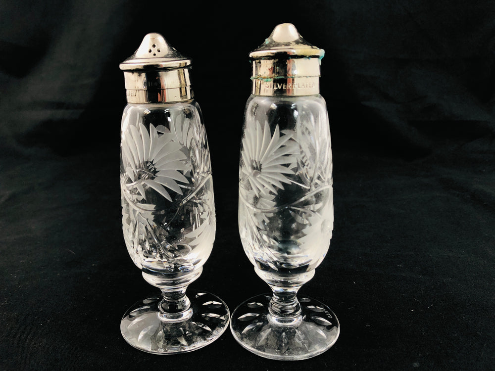 Stuart - Elegant Crystal Cut Salt & Pepper Shakers (21124)