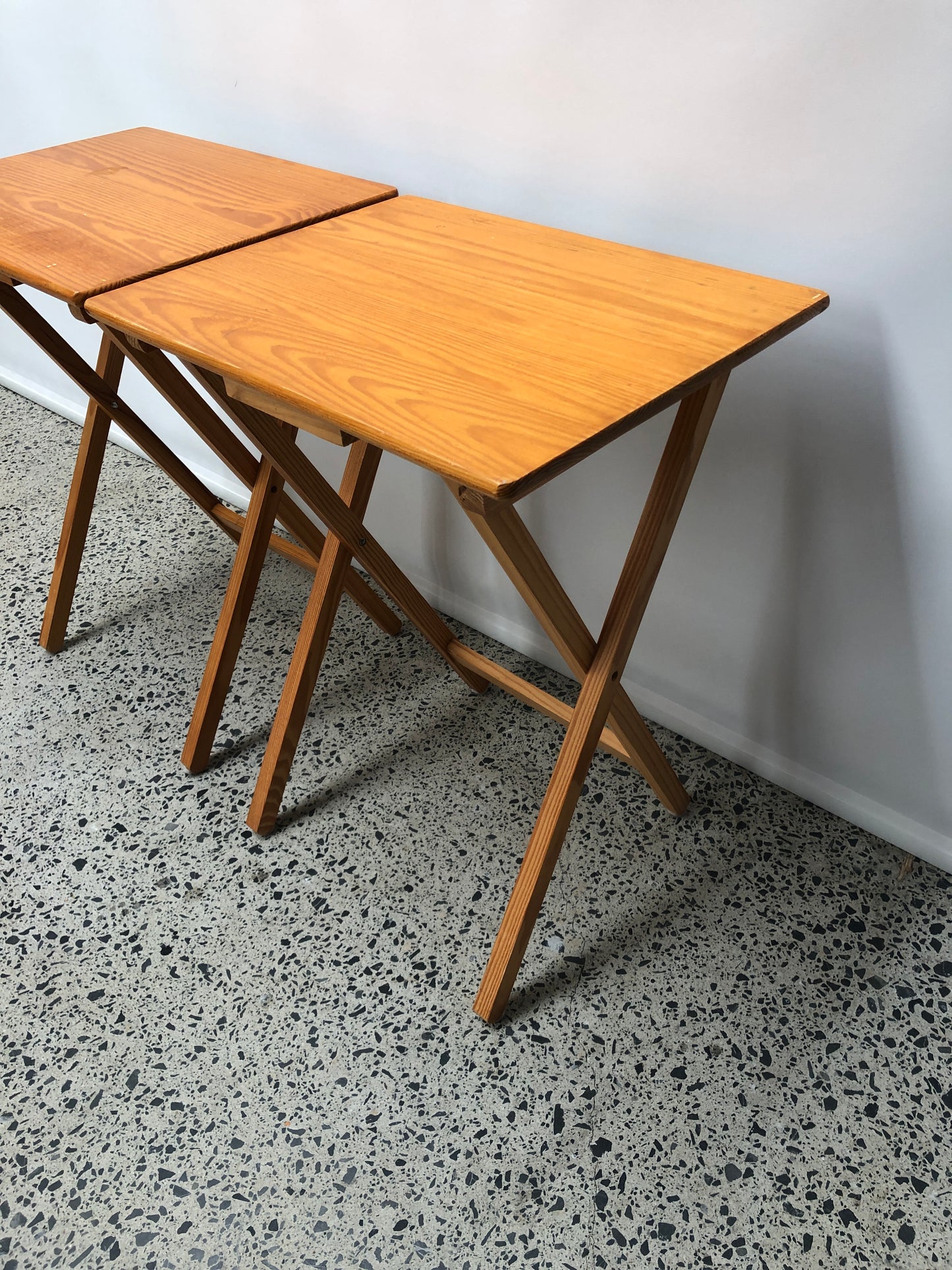 
                  
                    Set of TWO Folding Wood Tables (18816)
                  
                