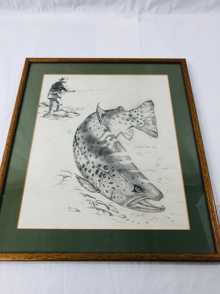 
                  
                    Framed Pencil Print - Trout (20638)
                  
                