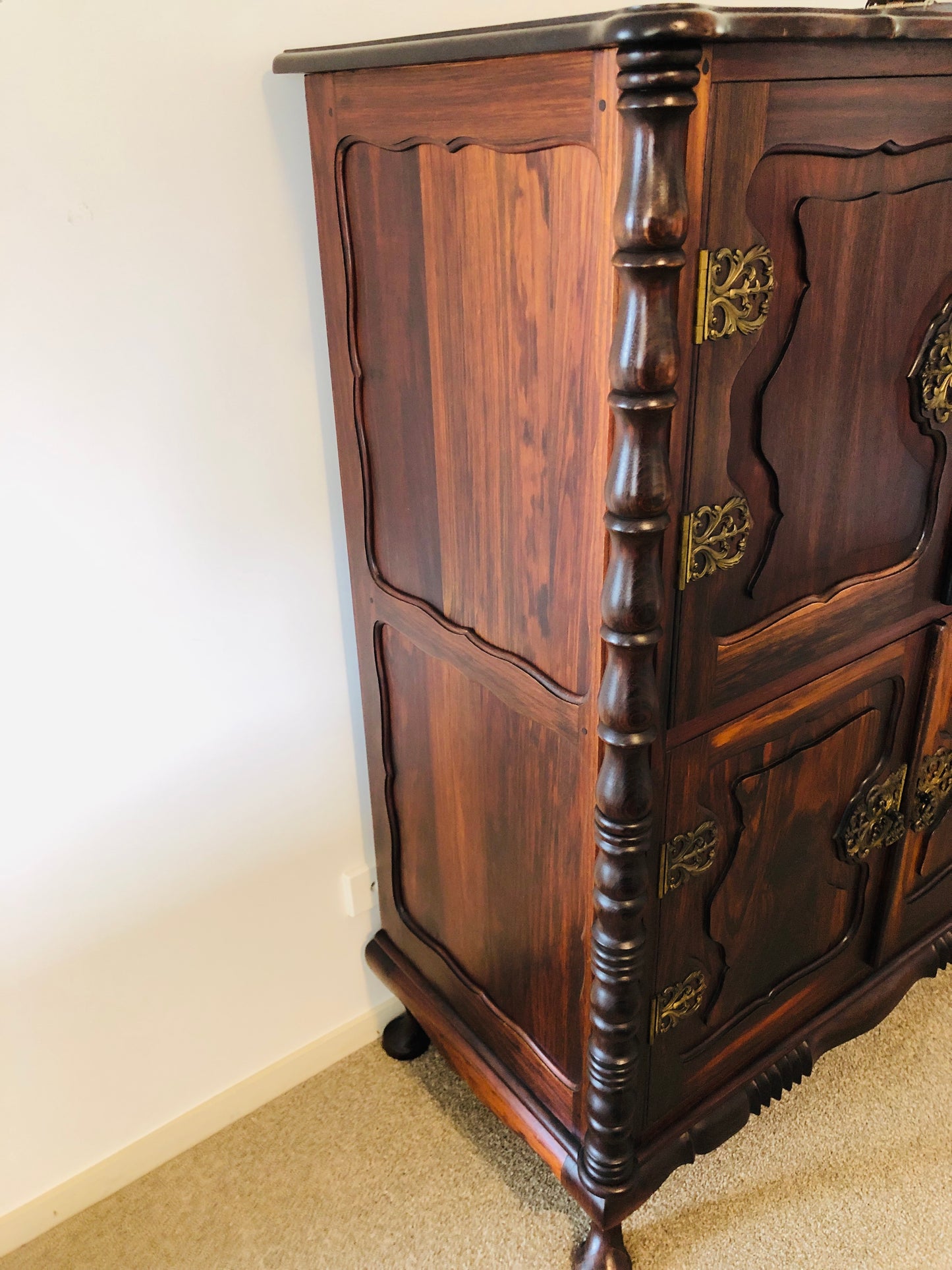 
                  
                    Stunning  Black Teak or Black Stinkwood  4 Door Cabinet (21796)
                  
                