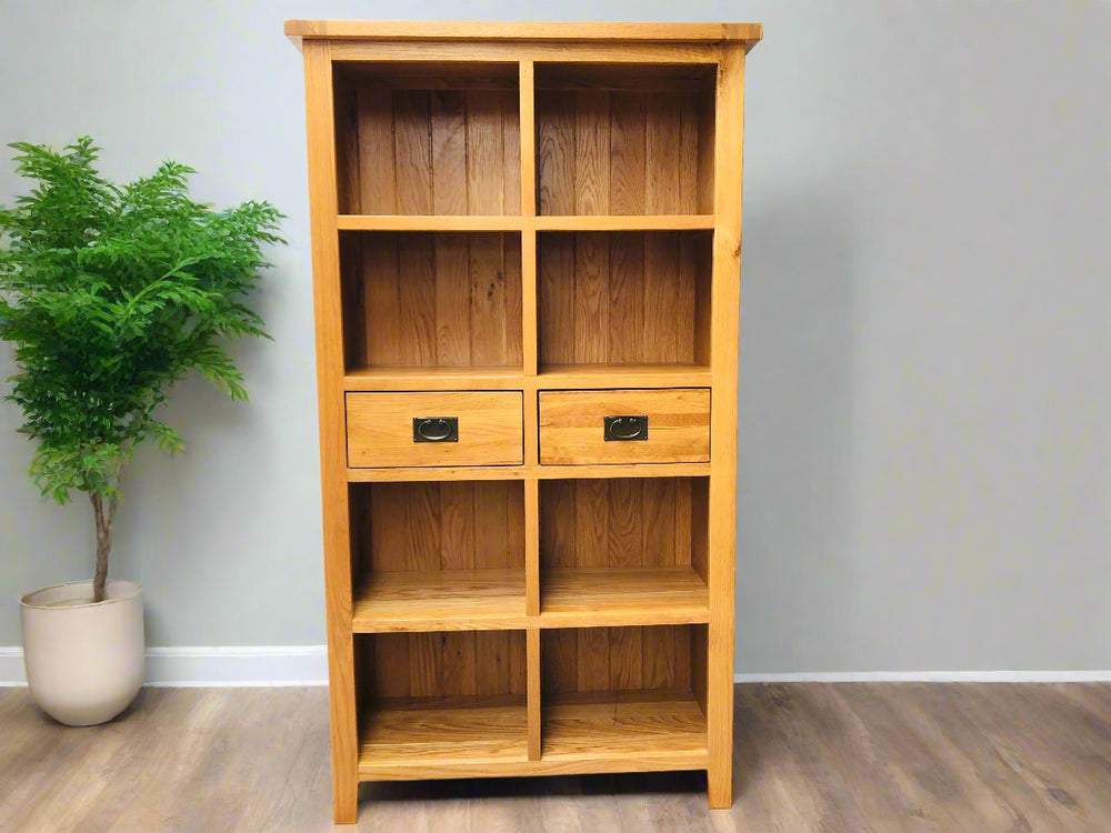 Beautiful Besp-Oak Solid Oak Display Bookshelf/Buffet (21604)