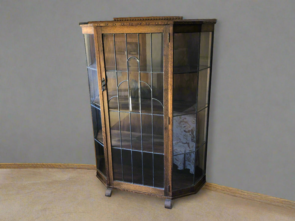 Art Deco China Cabinet - OAK (20314)