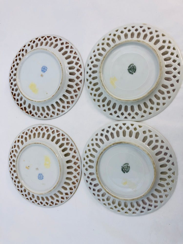 
                  
                    Porcelain Pierced Rim Plate  "Victoria / Czechoslovakia" x 4 (21350)
                  
                