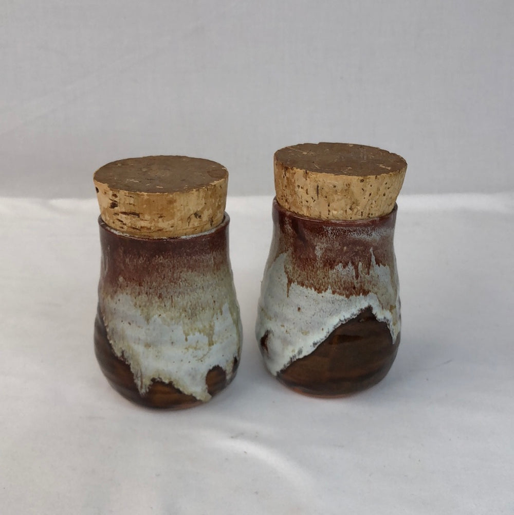 Pottery Bottle/Spice Jars (16937)
