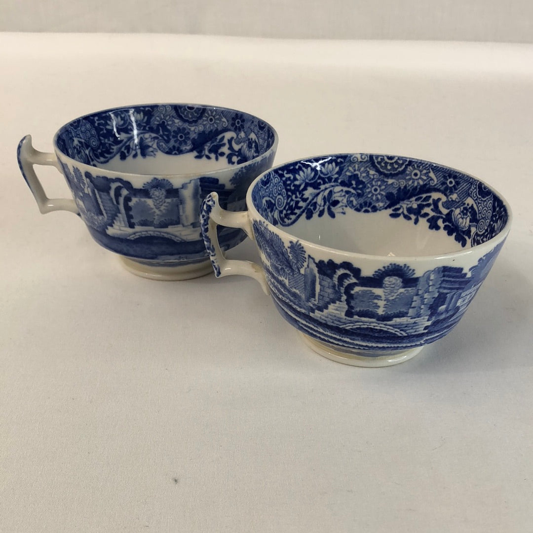
                  
                    Copeland Spode's - Blue 'Italian' Pattern' Tea Cups (17272)
                  
                
