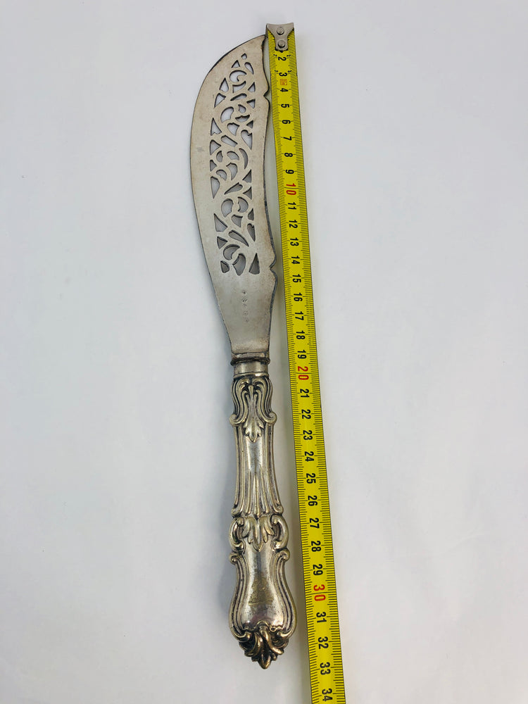 
                  
                    Large J R + P S  Silver Plate Fish Knife (21317)
                  
                