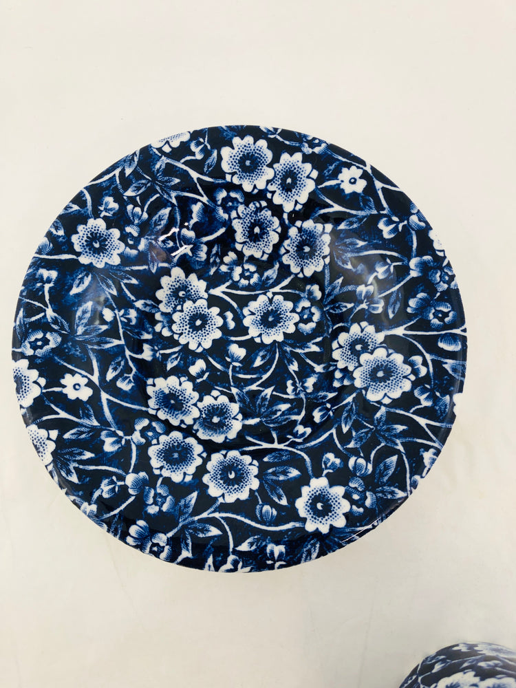 
                  
                    Vintage Calico Blue - Burleigh Coffee Cup and Saucer (21752)
                  
                