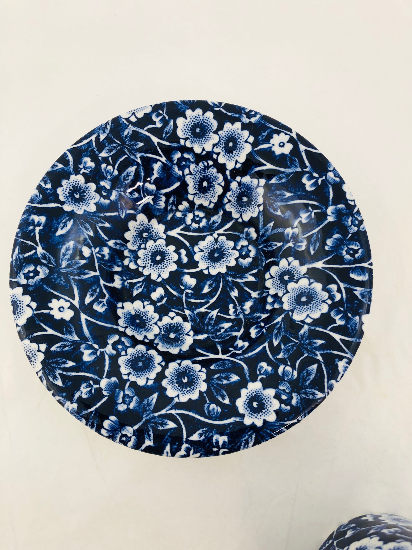 
                  
                    Vintage Calico Blue - Burleigh Coffee Cup and Saucer (21752)
                  
                