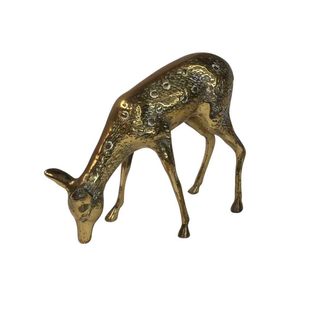 
                  
                    Vintage Solid Brass Deer - Spotted Doe (17112)
                  
                
