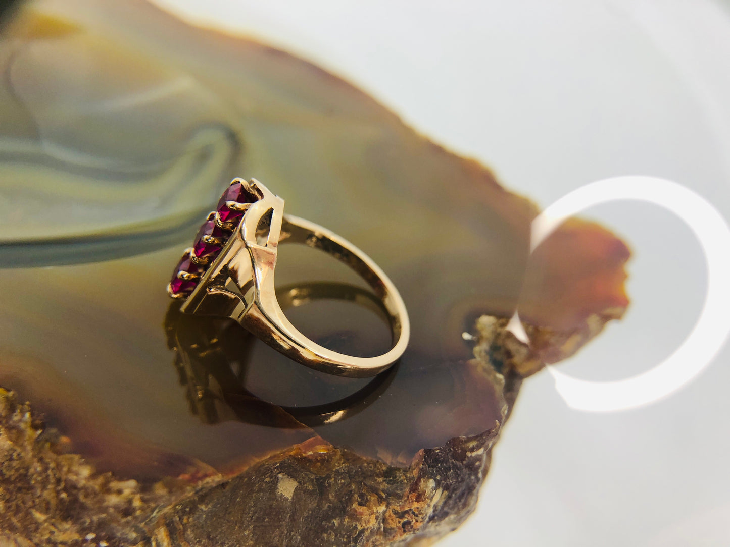 
                  
                    10K Gold Pink Ruby Gemstone Ring  - A&V (21589)
                  
                