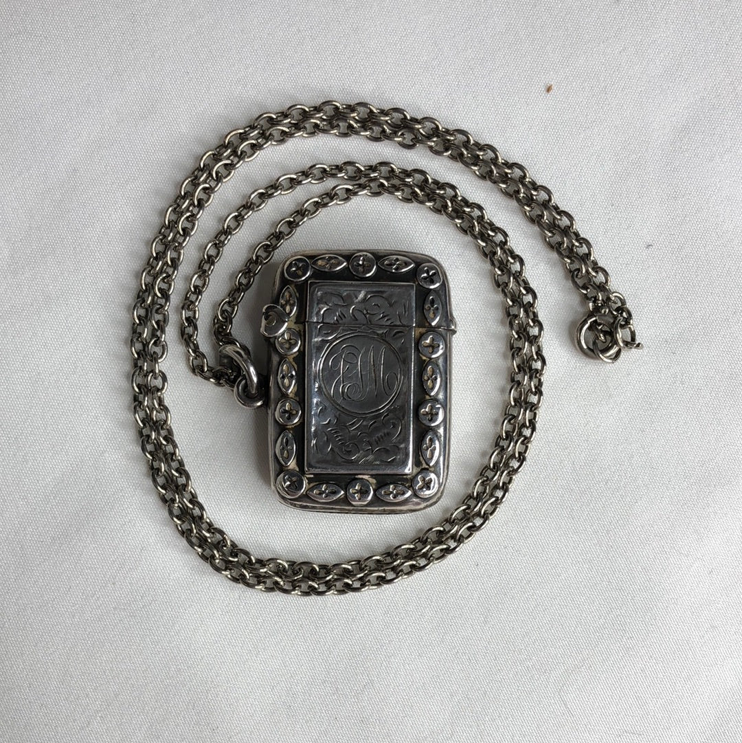 
                  
                    Antique Silver Vesta Case  c1898 - c1906  (16986)
                  
                