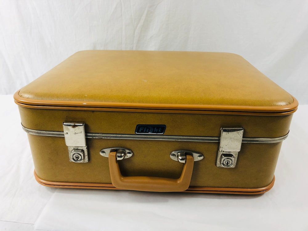 Vintage Flight Suitecase - Mustard (21528)