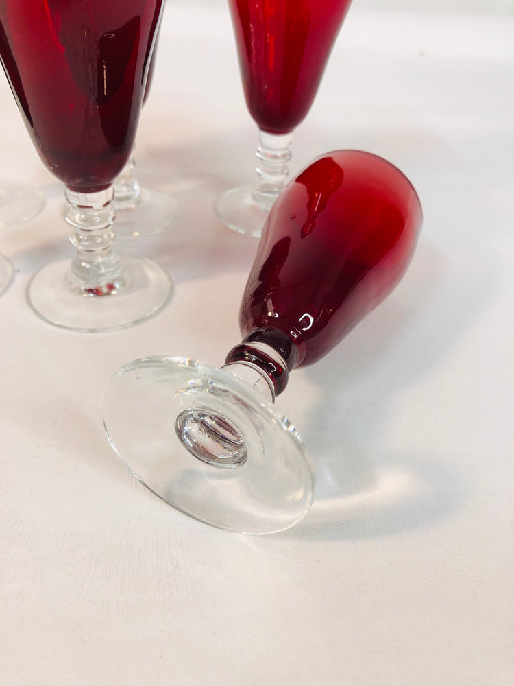 
                  
                    Vintage Ruby Red Small Cherry Glasses x 6 (18115)
                  
                