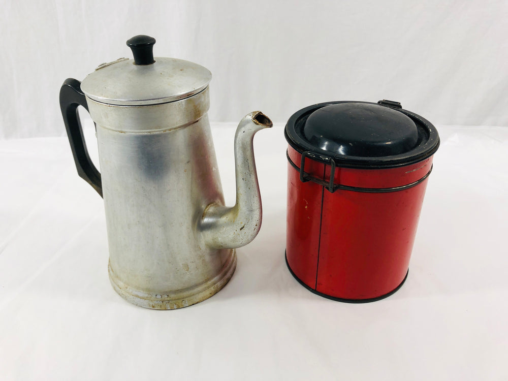 Vintage Coffee Pot 1L & Storage Pot (21447)