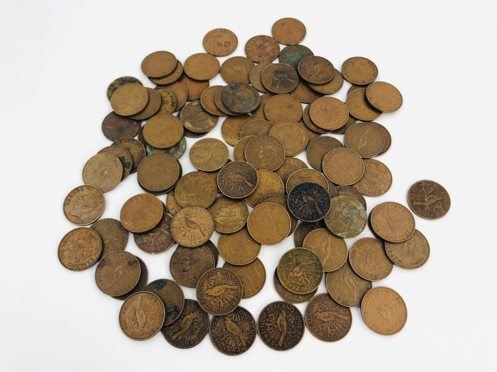 New Zealand Pre-decimal Coins - One Penny (21715) )