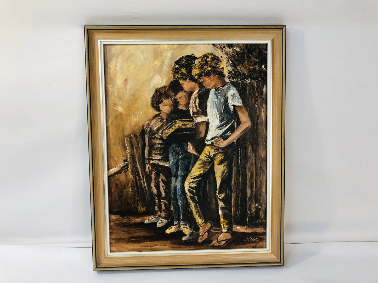 
                  
                    J. McGrath - Teenage Boys - Oil on Board (18286)
                  
                