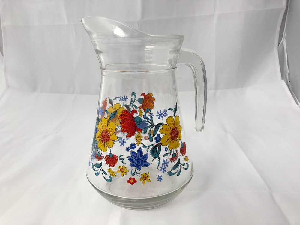 Vintage Water Pitcher/Jug - Wild Flowers (20174)