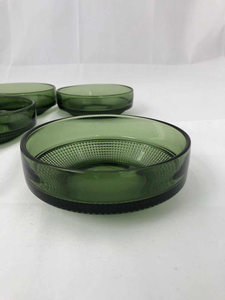 
                  
                    Retro KJell Blomberg Olive Glass Bowls (20108)
                  
                