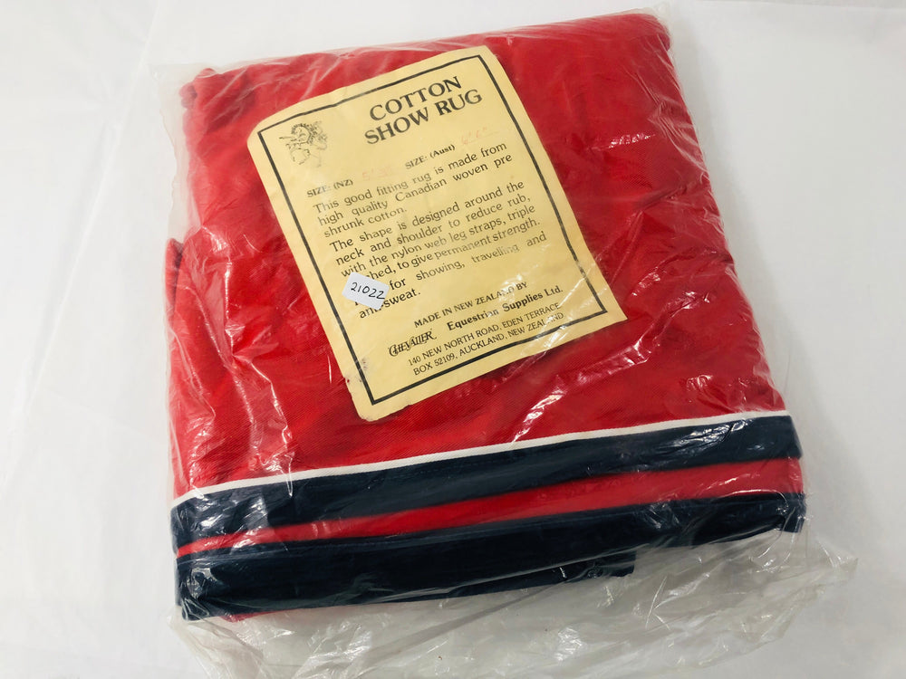 Chevalier Red Cotton Show Rug 5'3