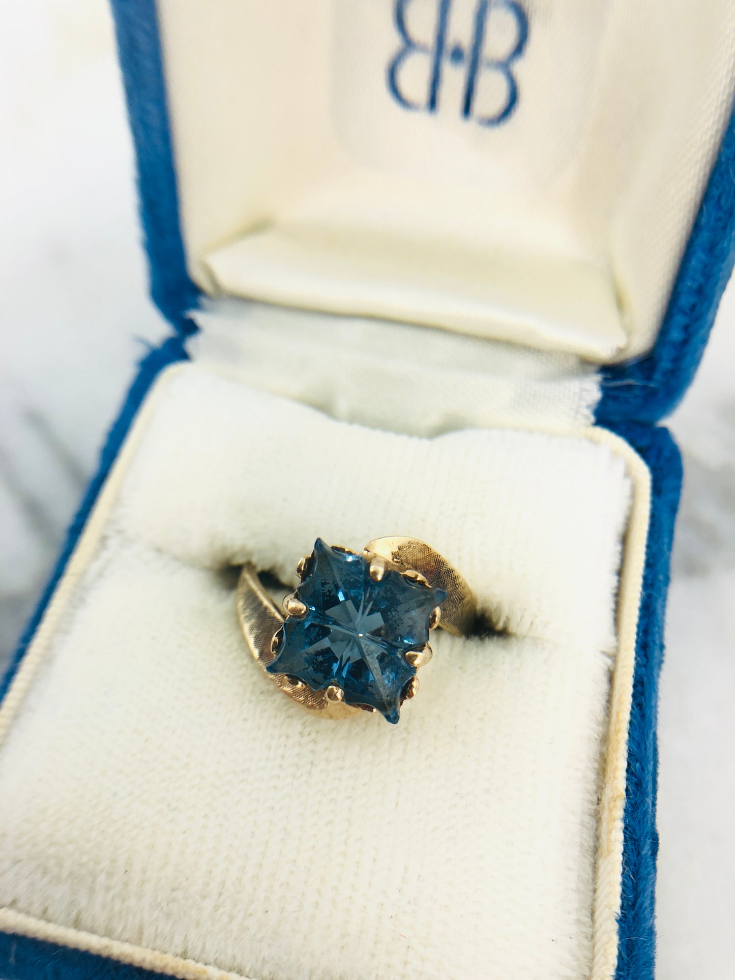 
                  
                    10K Gold Ladies Ring with Stunning Blue Gemstone (21591)
                  
                