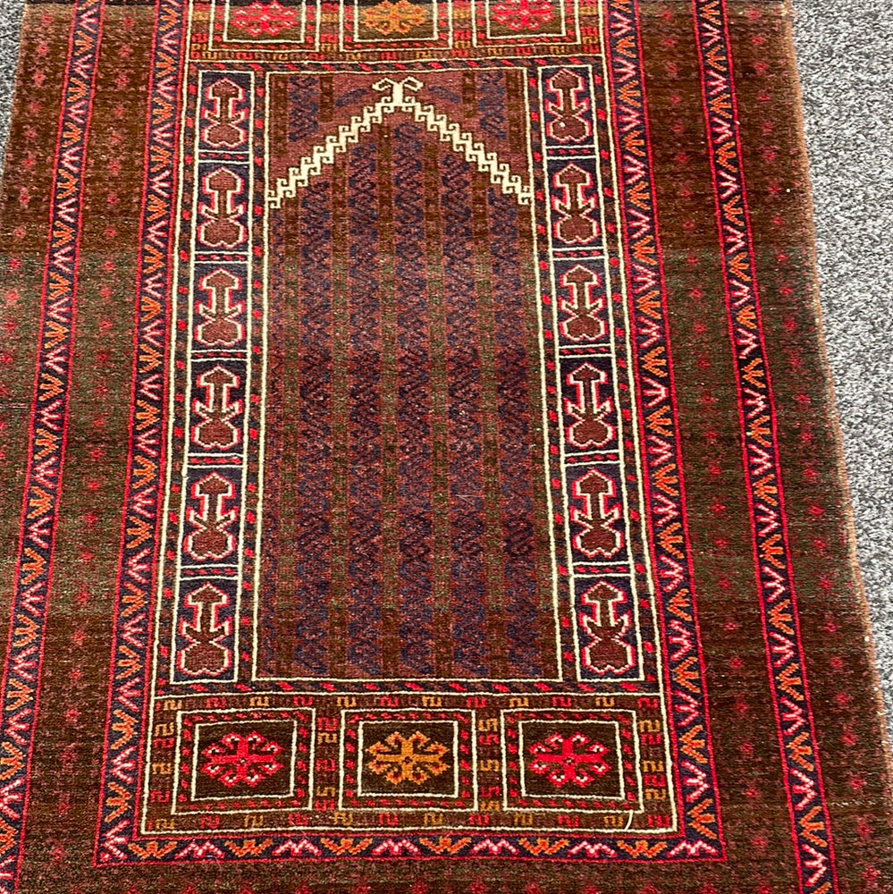 
                  
                    Baluchi Persian Hand Knotted Carpet / Rug 150x85 (16555)
                  
                