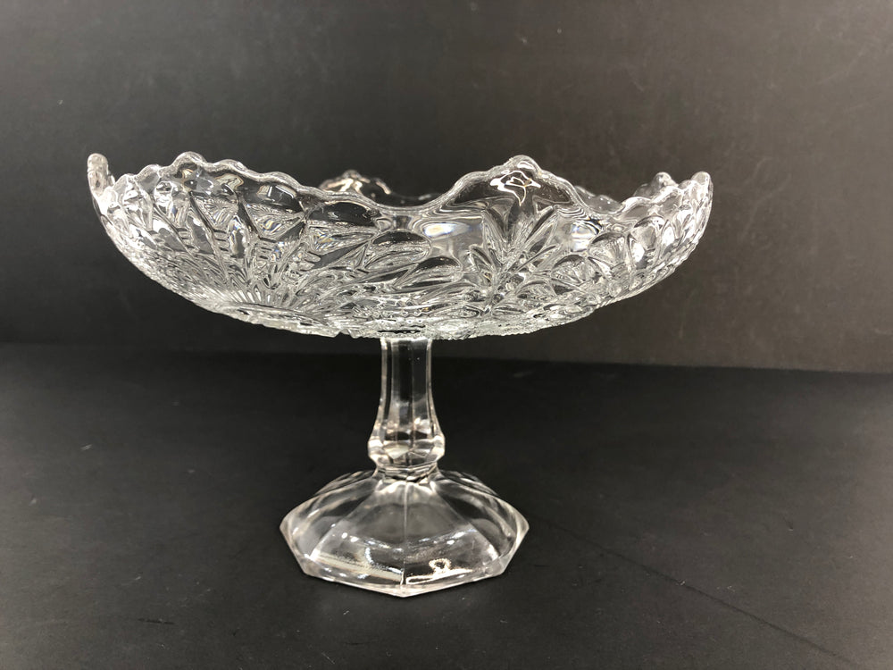 Glass Pedestal Fruit Bowl/Dessert Dish (21383)