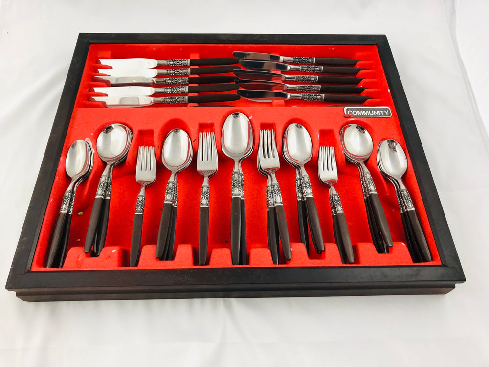 Vintage Oneida Northland Napa Valley Floral Stainless Flatware (20603)