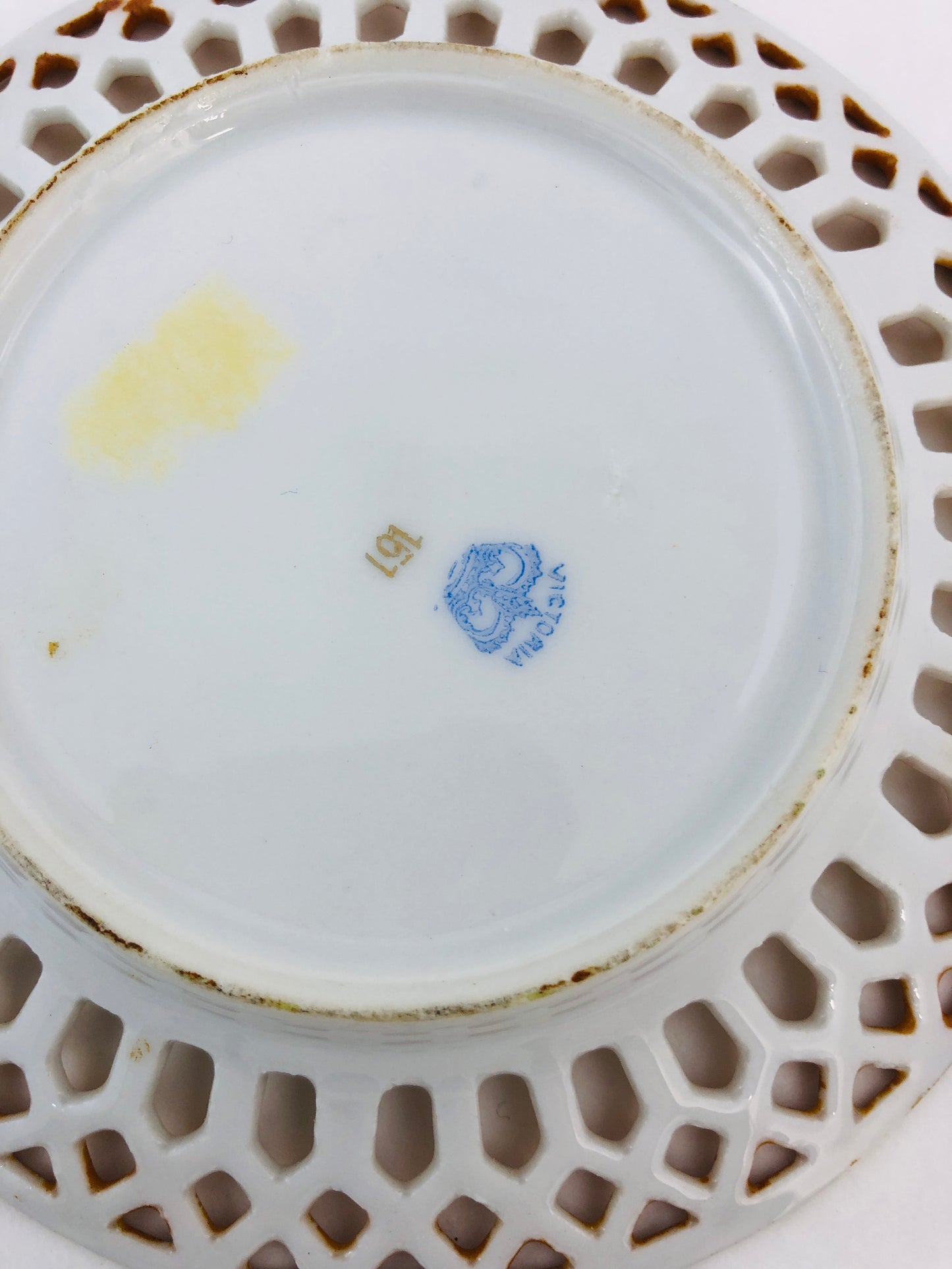 
                  
                    Porcelain Pierced Rim Plate  "Victoria / Czechoslovakia" x 4 (21350)
                  
                