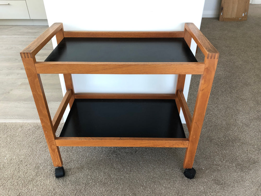 Borge Mogensen Style Mid-Century 1960's Teak Serving Trolley - 2 Tier  (20202)