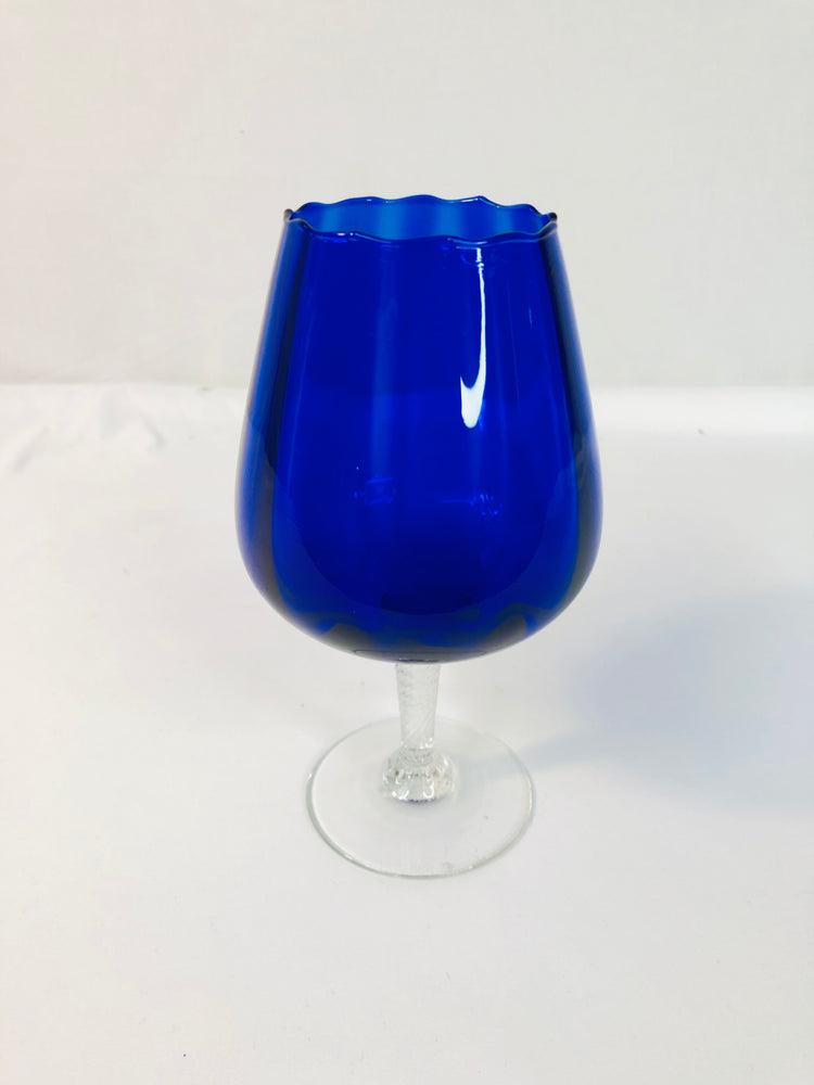 
                  
                    Vintage Cobalt Blue Brandy Balloon Glass (18116)
                  
                