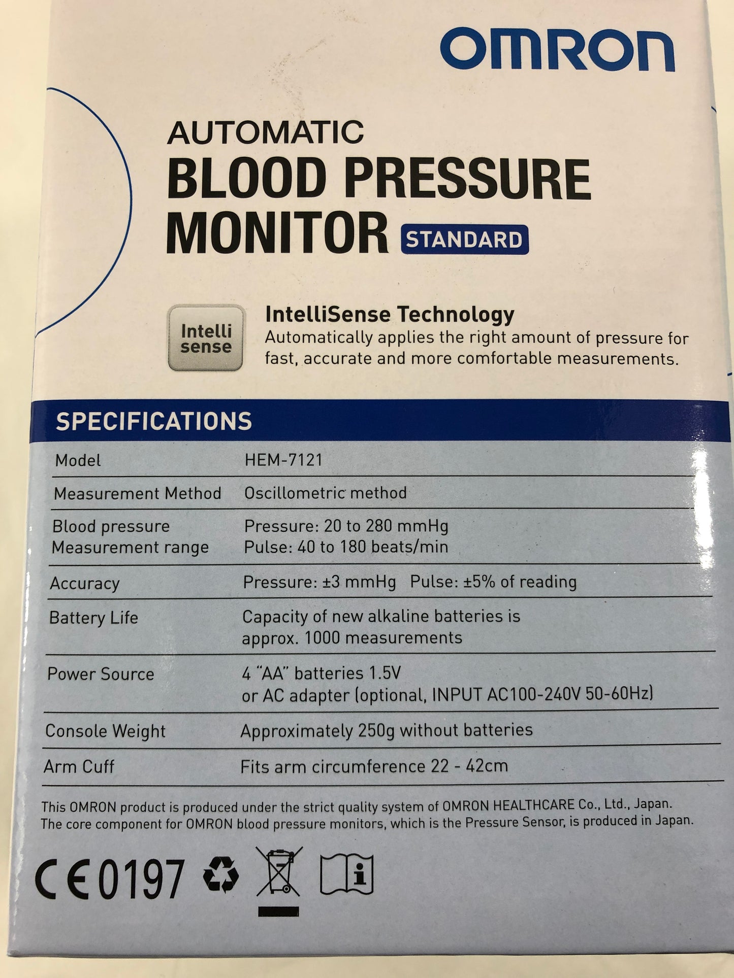 
                  
                    Omron Automatic Blood Pressure Monitor (21432)
                  
                