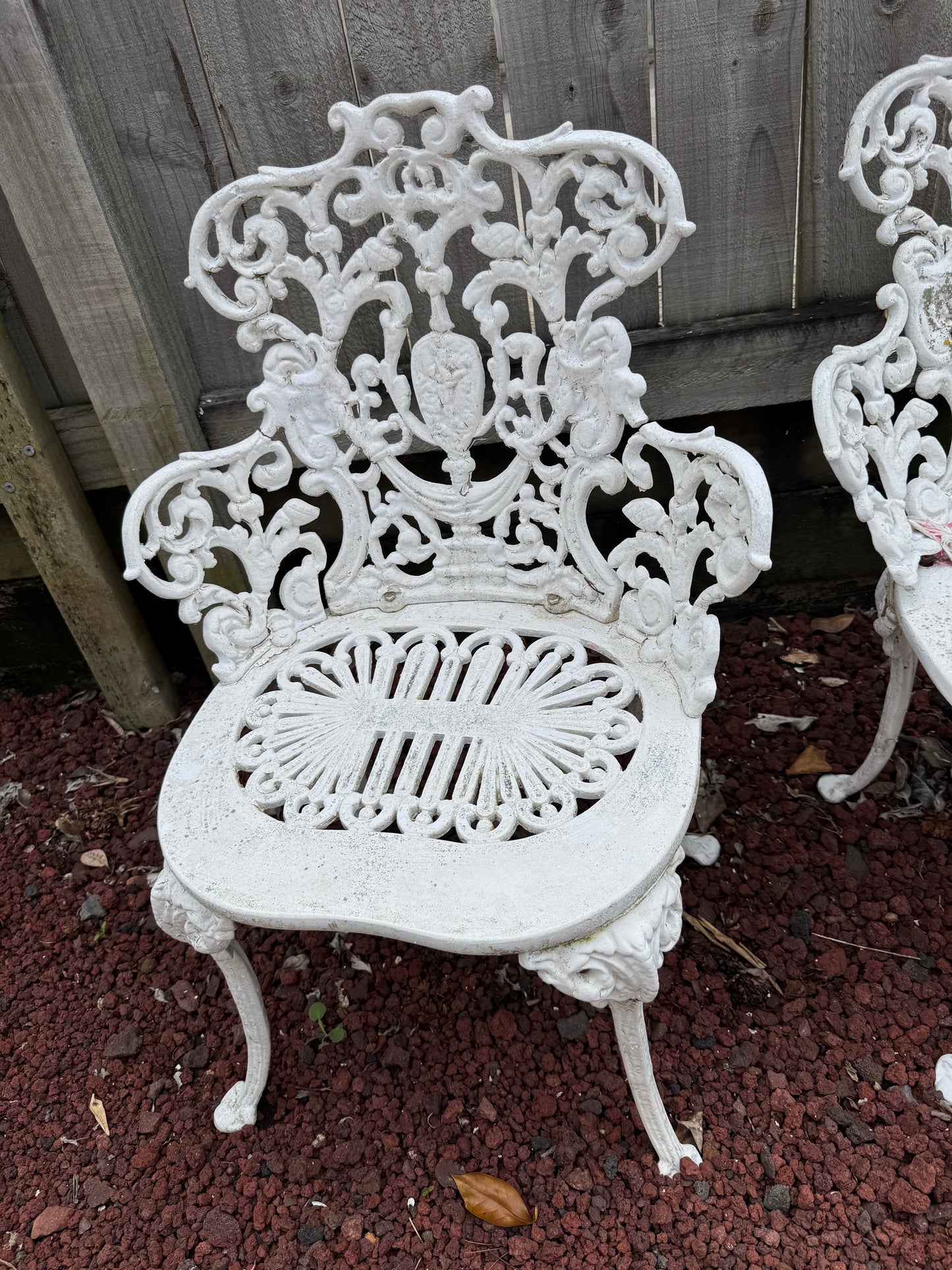 
                  
                    2 x Cast Aluminium Outdoor Chairs (21837)
                  
                