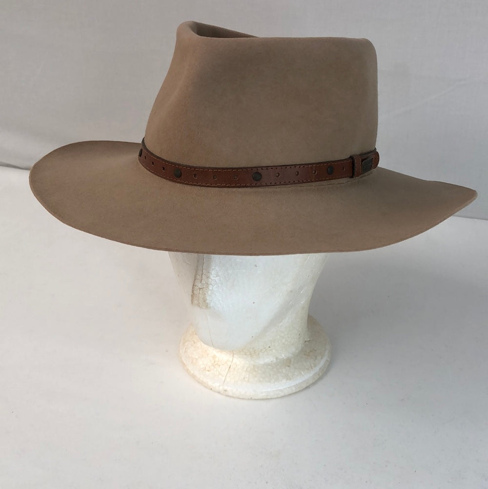 Akubra Mens Beige Felt Hat - Australia - Size 57 (17113)
