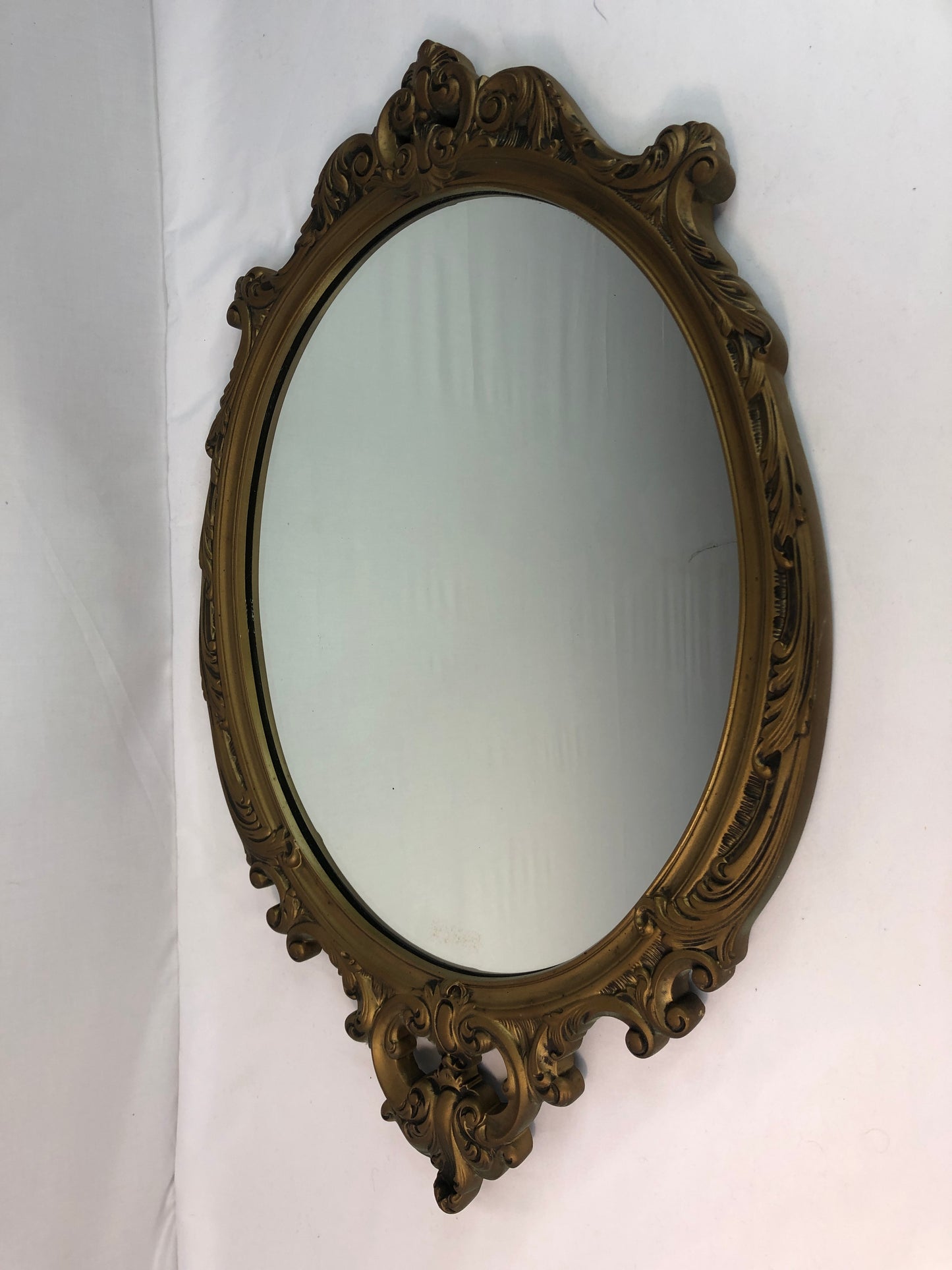 
                  
                    Vintage Ornate Oval Mirror (18185)
                  
                