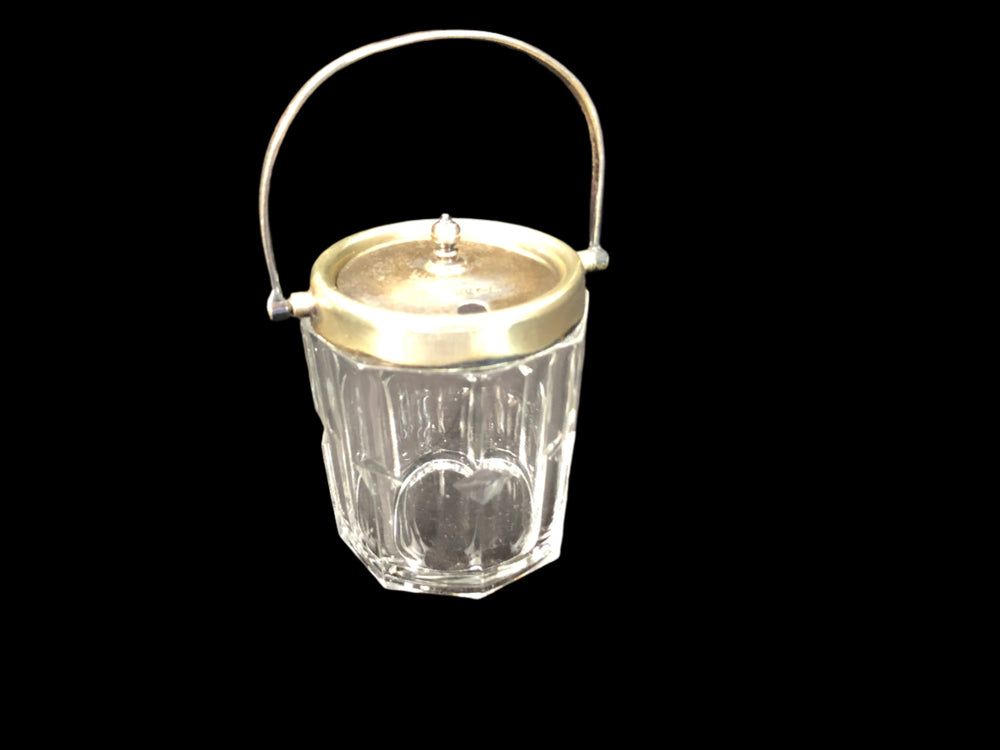 Glass Condiment Pot with Lid (20160)